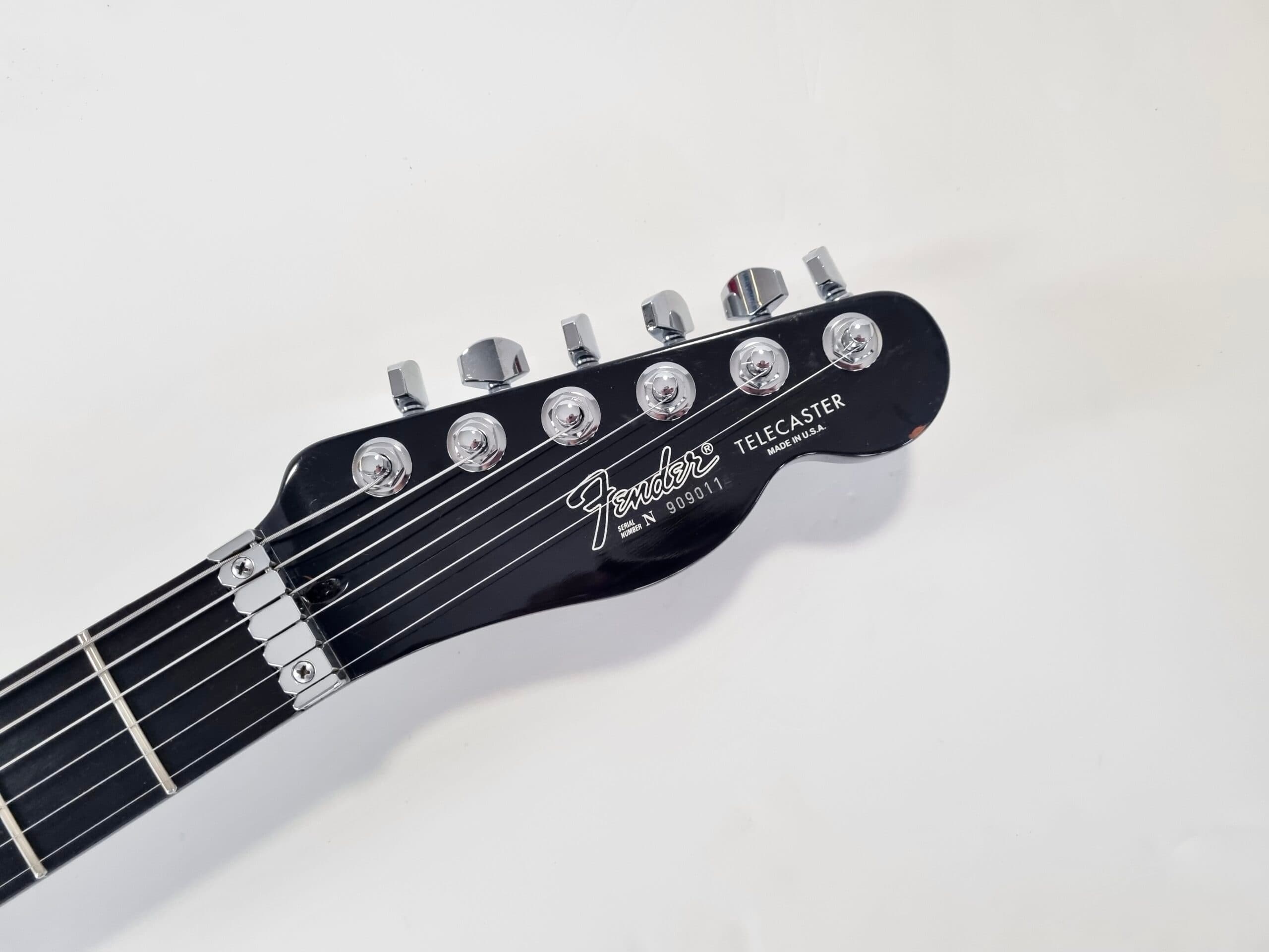 Fender Telecaster Set Neck 1991 Custom Shop Trans Black - Thumbnail 2