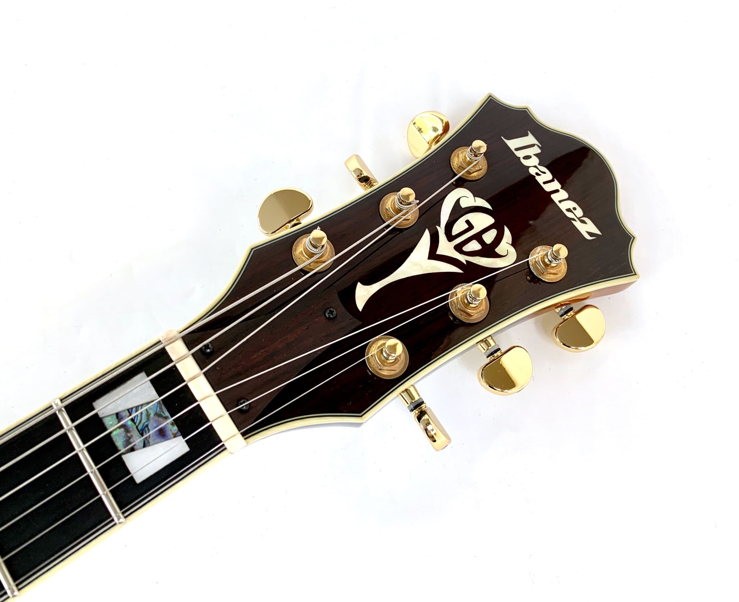 Ibanez LGB30 George Benson Signature 2013 Vintage Yellow Sunburst - Thumbnail 2