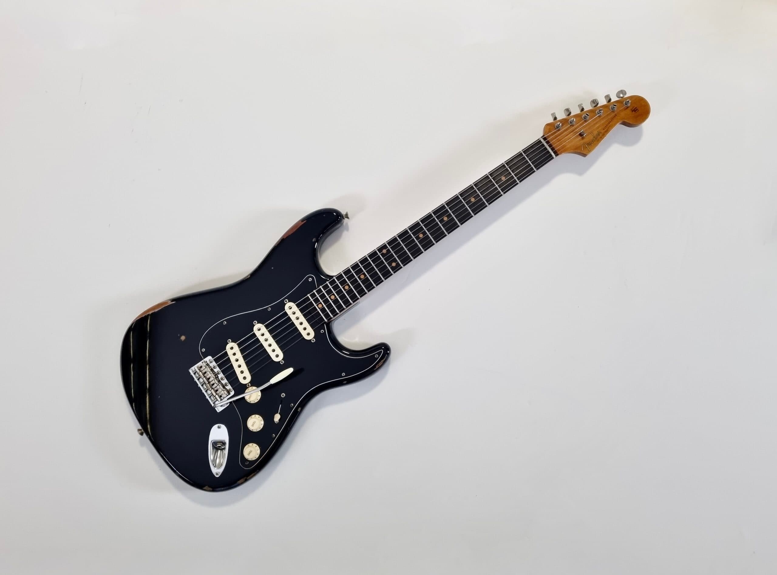 Fender Stratocaster Relic Ancho Poblano Roasted 2019 Custom Shop Limited Edition Black - Thumbnail 2