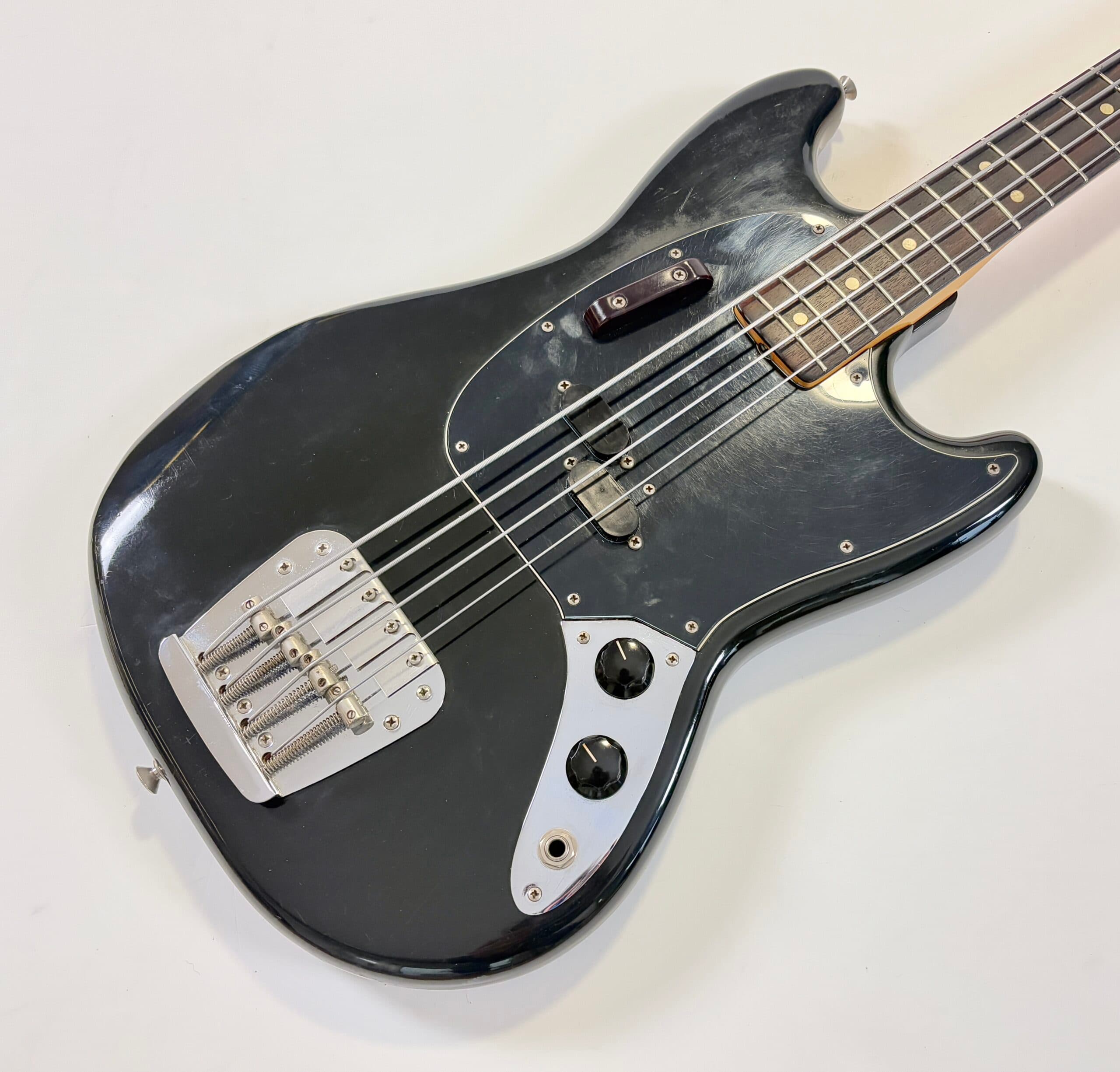 Fender Mustang Bass 1975 Black - Thumbnail 3