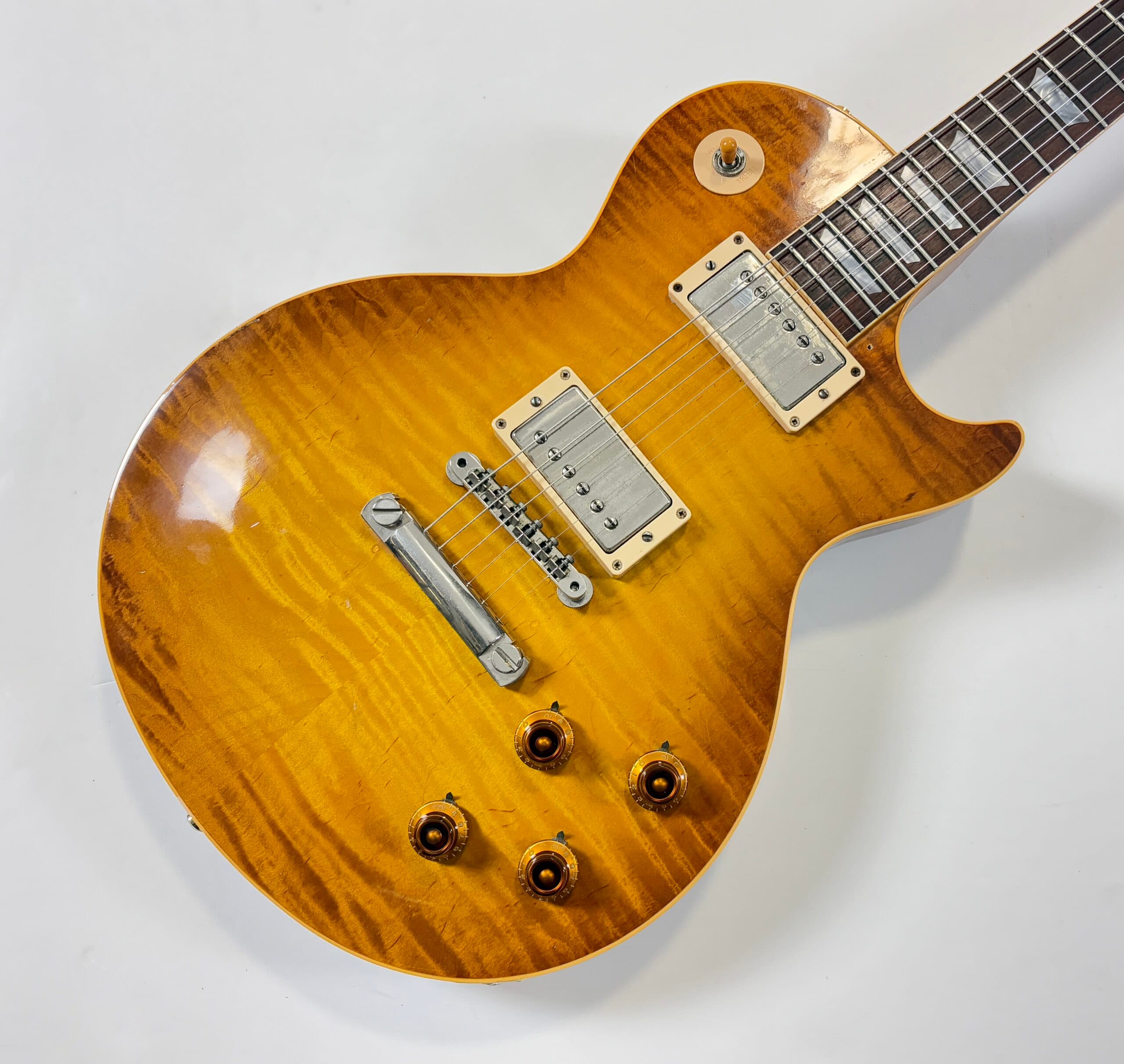 Gibson Les Paul Standard Reissue 1958 Custom Shop Historic 2001 Honey Burst Flametop VOS - Thumbnail 3