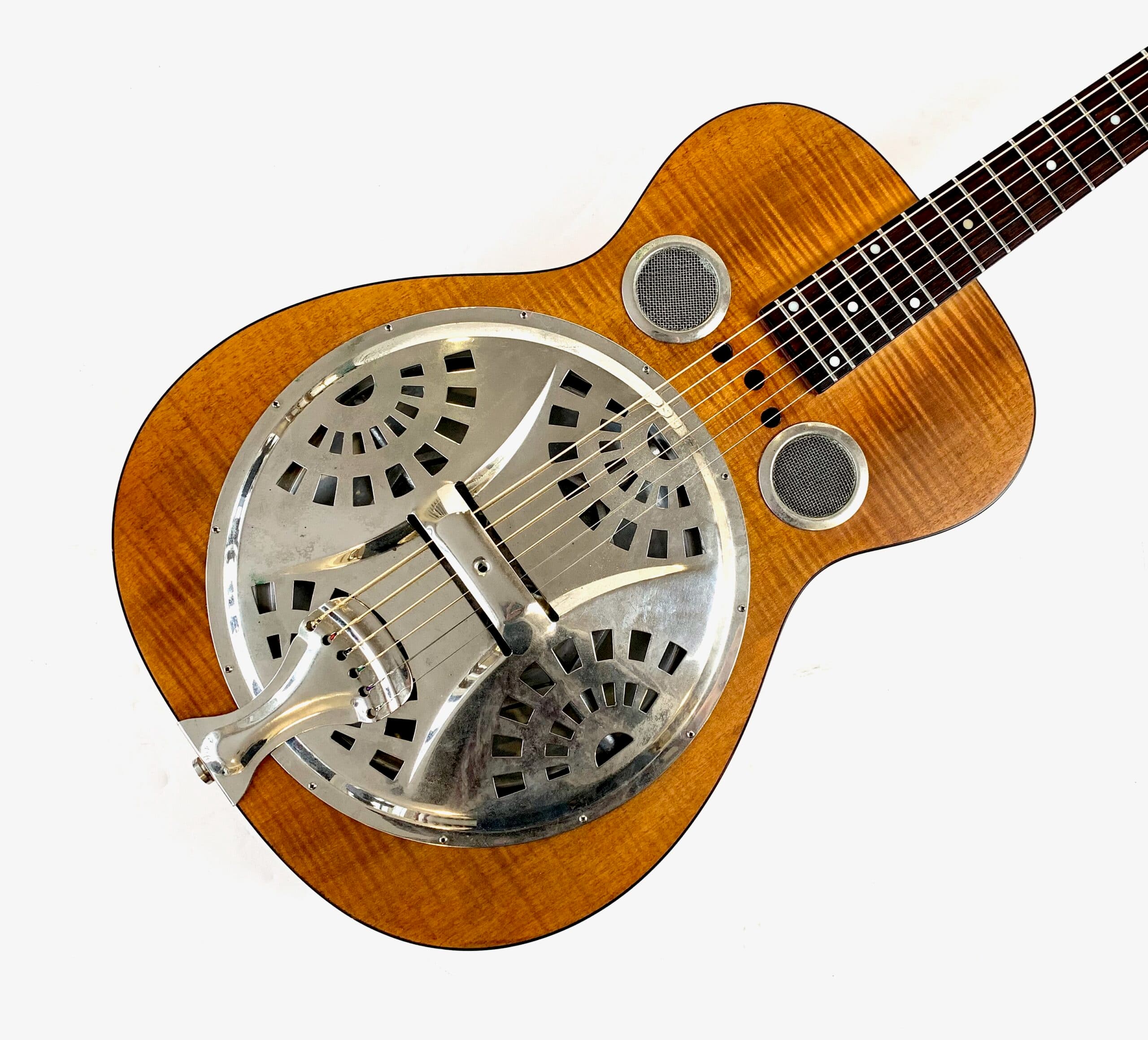 Epiphone Dobro Hound Dog Deluxe Round Neck 2011 Vintage Brown - Thumbnail 3