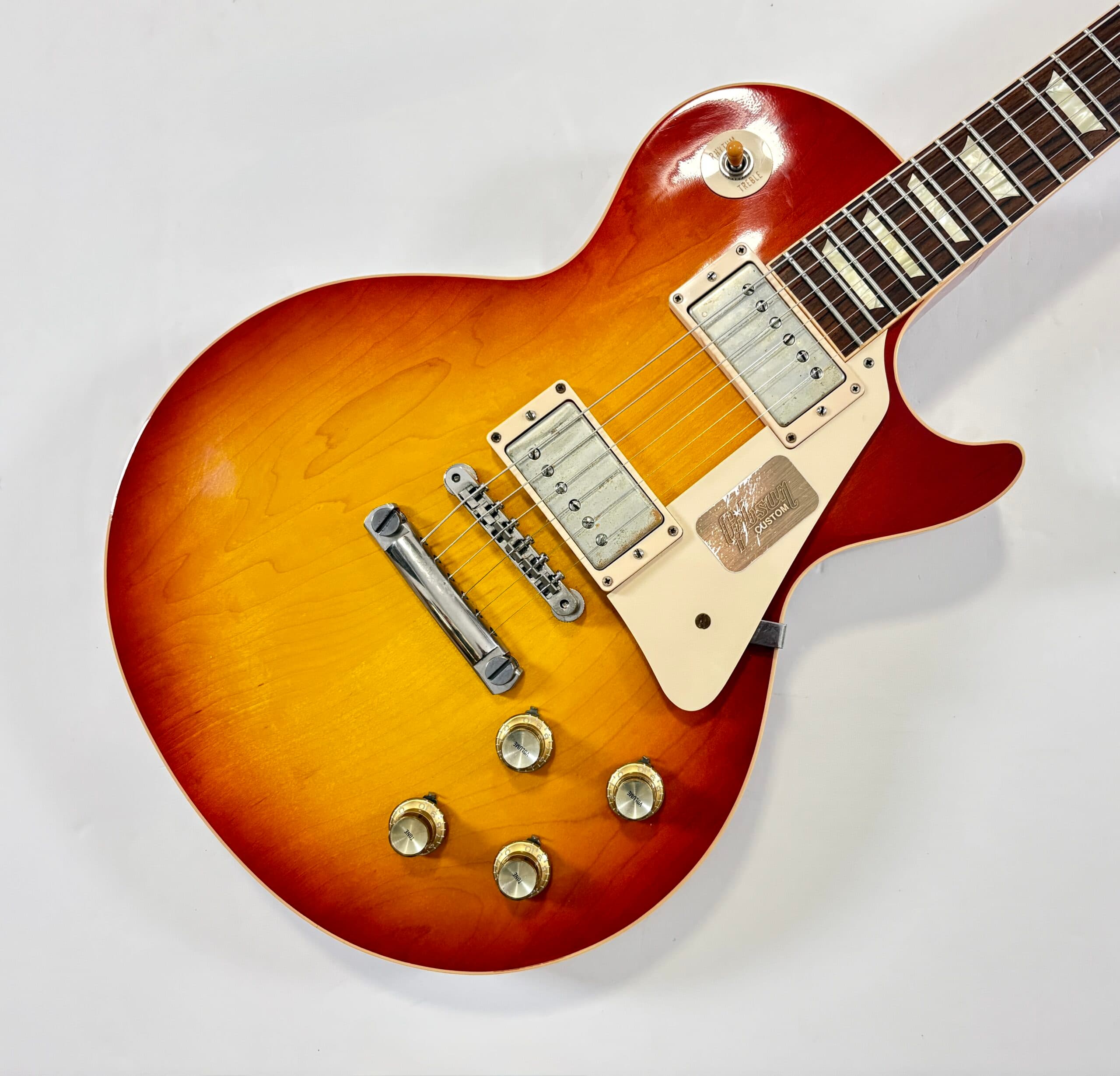 Gibson Les Paul Standard Reissue 1958 Custom Shop 2012 Washed Cherry Burst VOS - Thumbnail 3