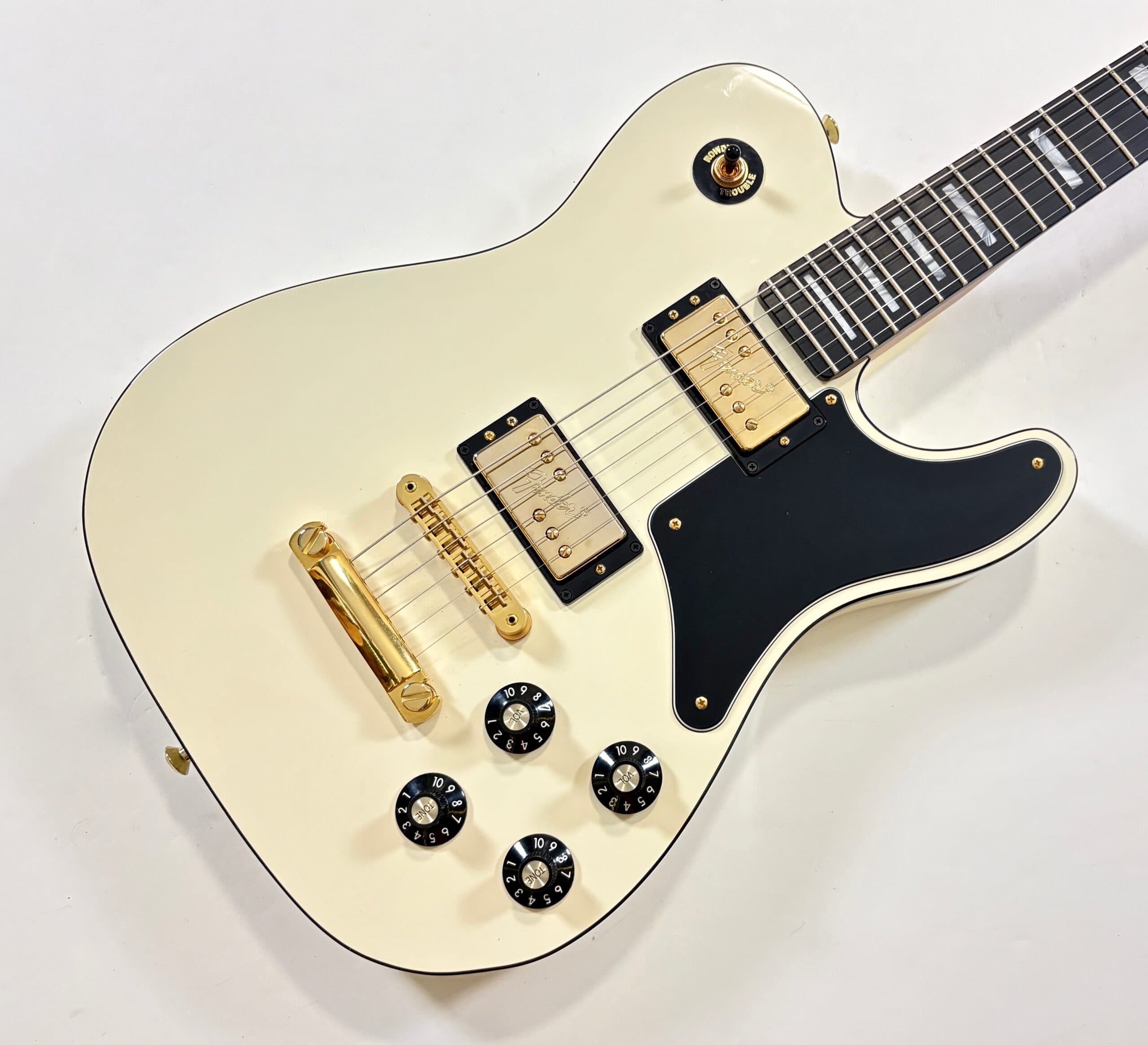 Fender Telecaster Deluxe Troublemaker Parallel Universe Volume II 2020 Olympic White - Thumbnail 3