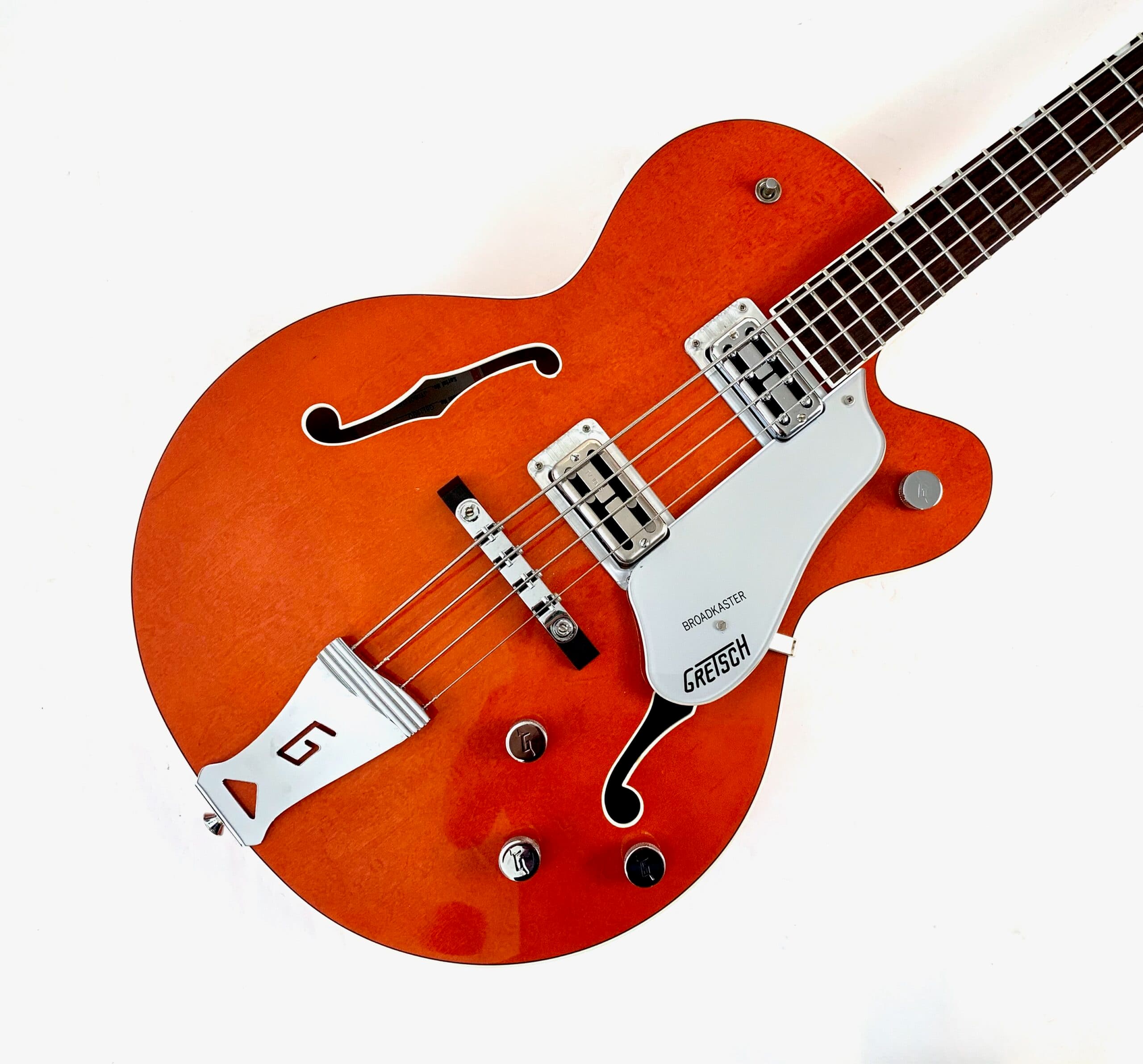 Gretsch G6119BO Broadkaster Bass 2005 Orange - Thumbnail 3