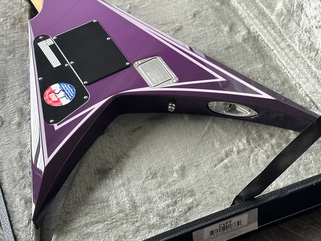 ESP Custom Alexi Laiho HEXED Purple Fade with Pinstripes - Thumbnail 3