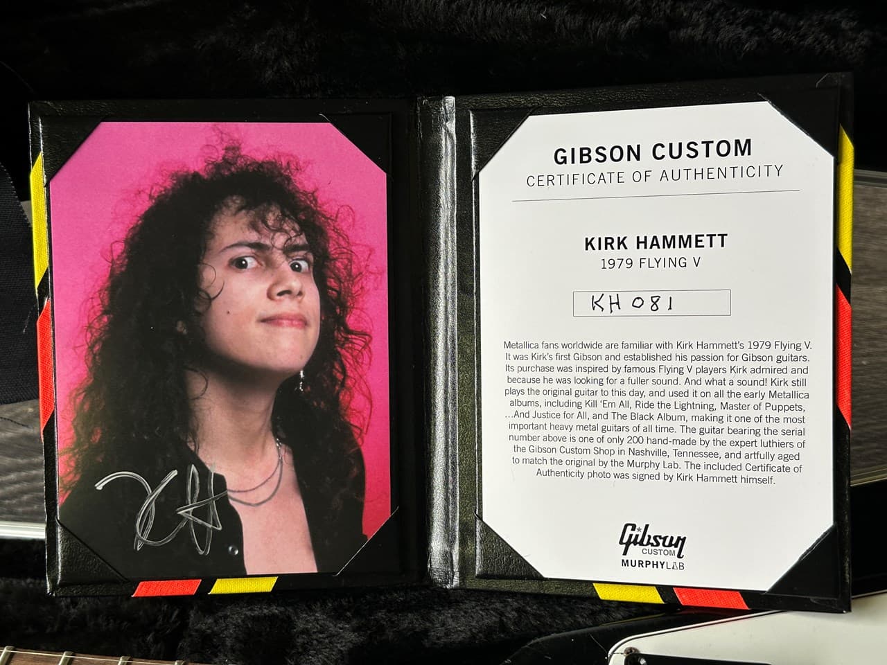 Gibson Kirk Hammett Custom Shop Murphy Lab 1979 Flying V Unplayed - Thumbnail 2