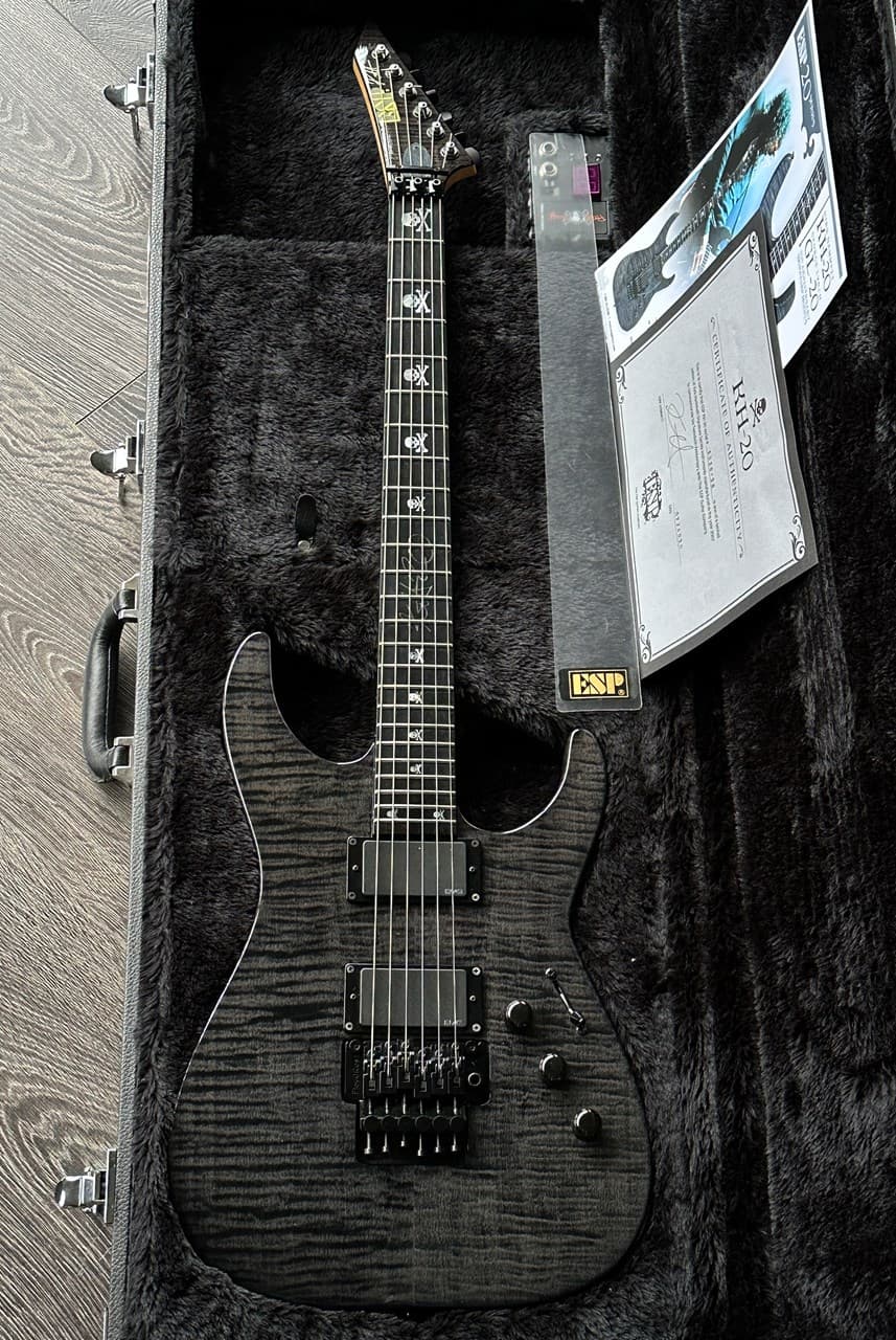 ESP KH-20 Kirk Hammett 20th Anniversary Flamed Maple Top & Neckthrough Metallica Tone - Image 1