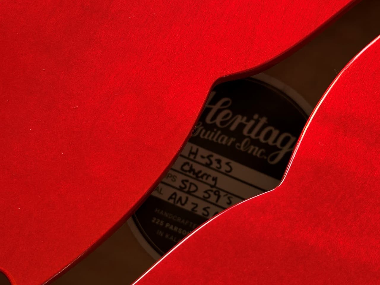 2025 The Heritage H535 Cherry Red Flamed Maple Body - Thumbnail 3