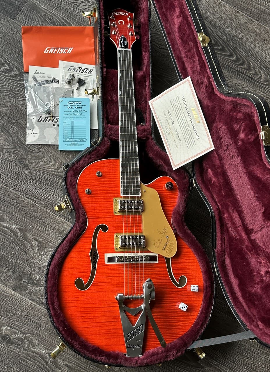 2024 Gretsch G6120 TFM Brian Setzer Flamed Maple Body Unplayed - Thumbnail 2