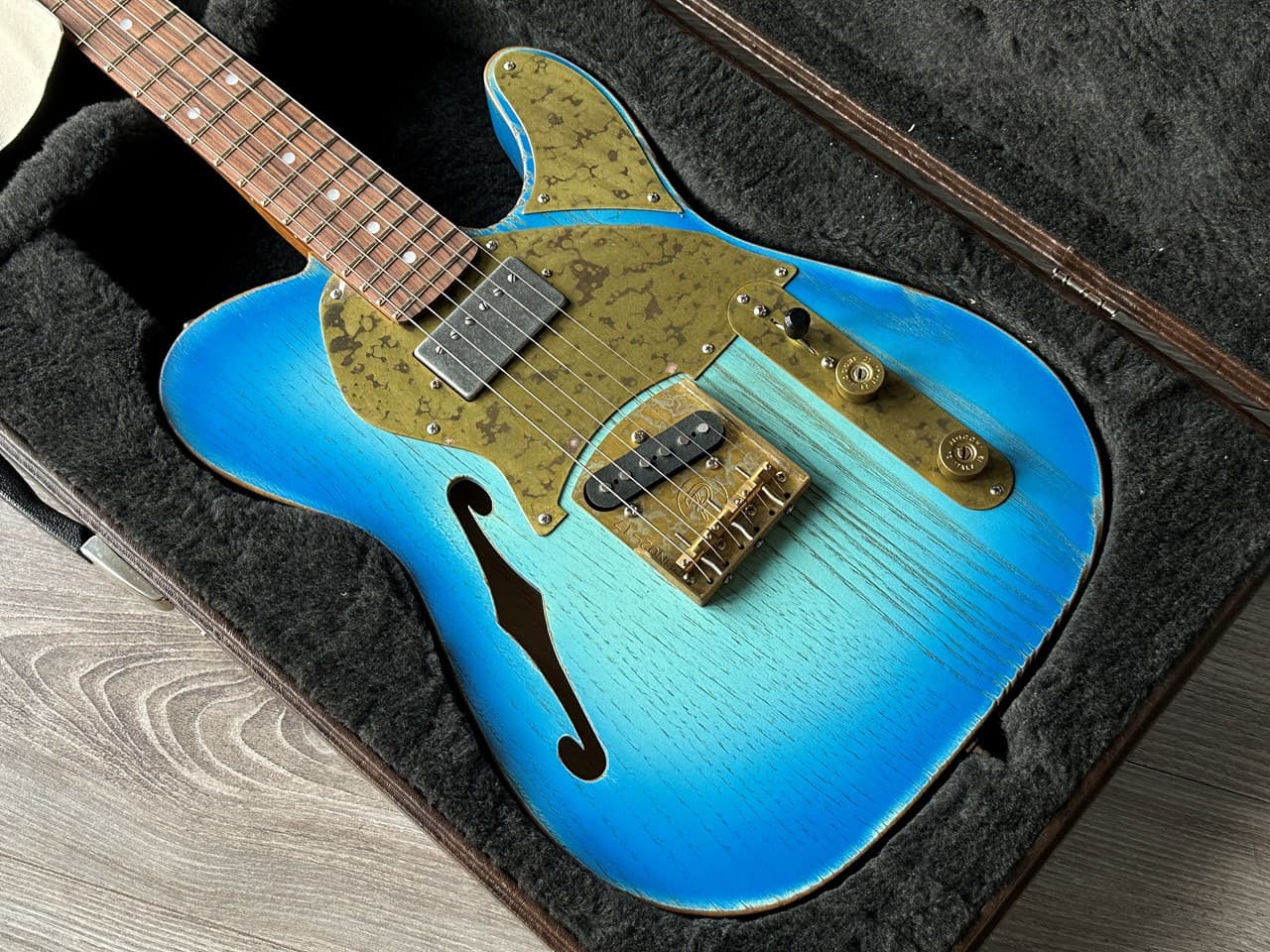 Paoletti Nancy Thinline with Humbucker Unplayed NOS Guitar - Thumbnail 2