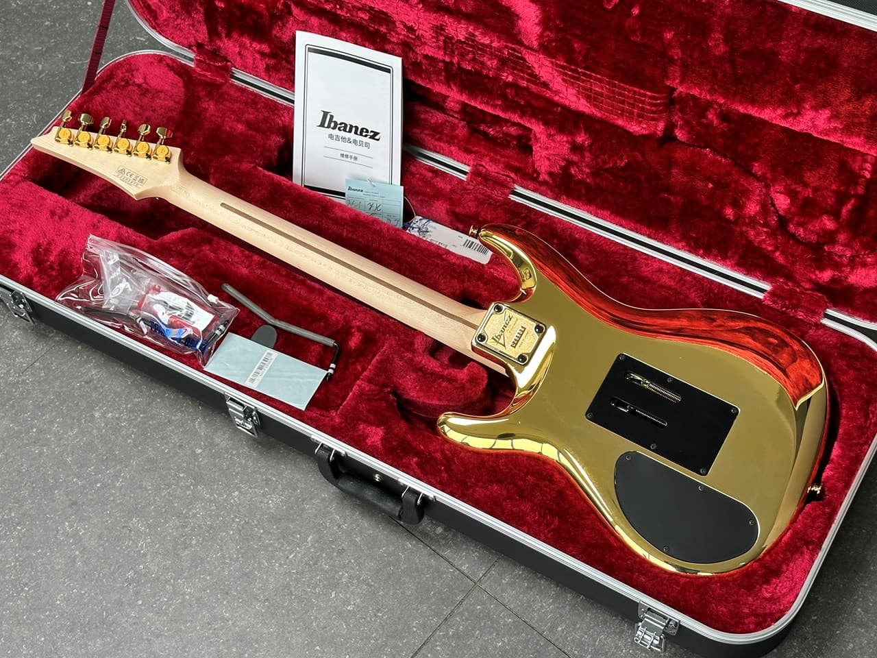 Ibanez JS2GD Gold Chrome Boy Joe Satriani Mint & Complete - Thumbnail 3