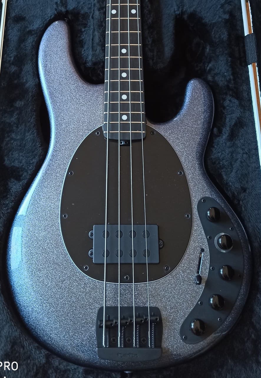 Music Man Dark Ray Starry Night 4-String Bass Mint - Thumbnail 2