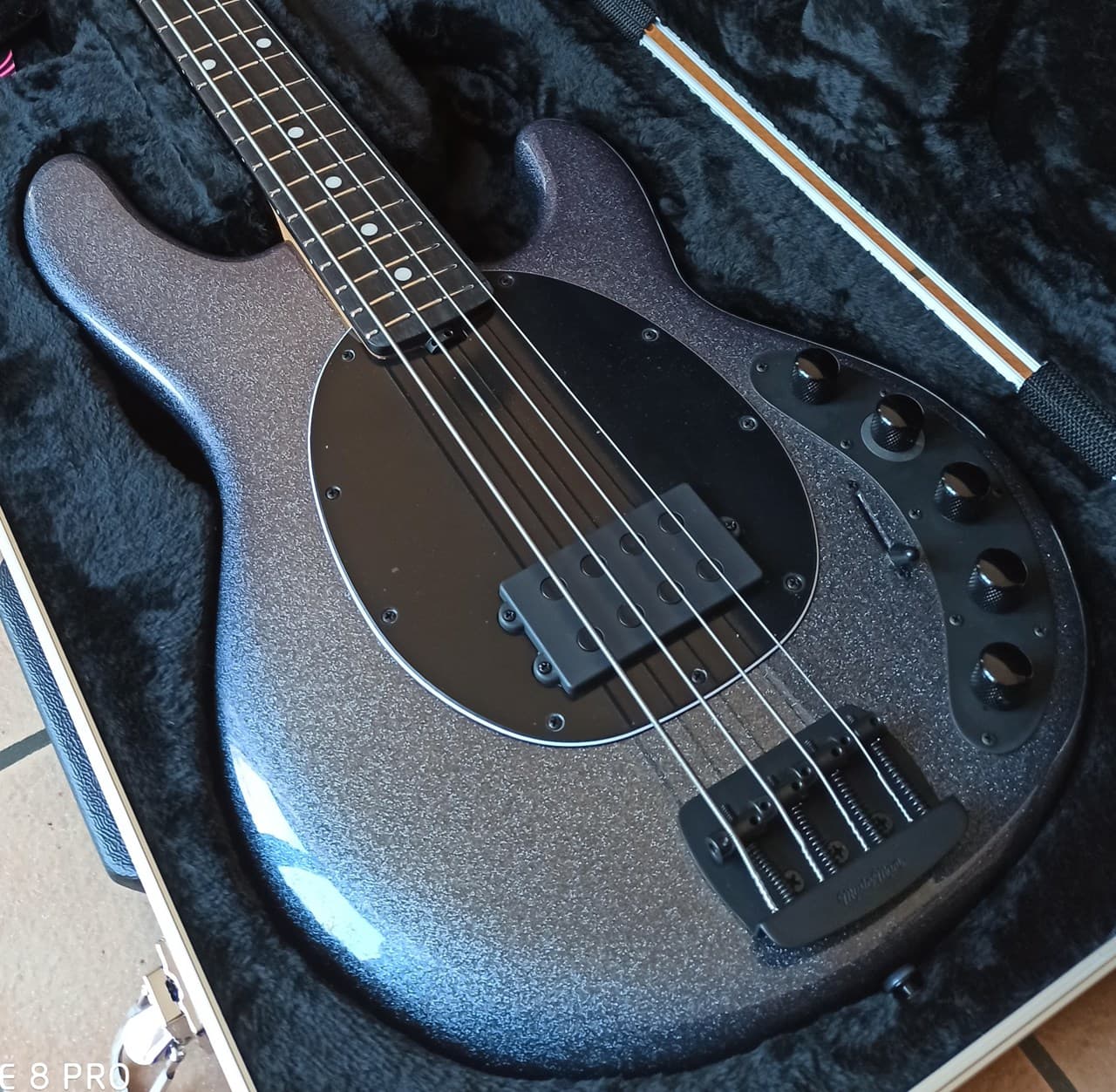 Music Man Dark Ray Starry Night 4-String Bass Mint - Thumbnail 3