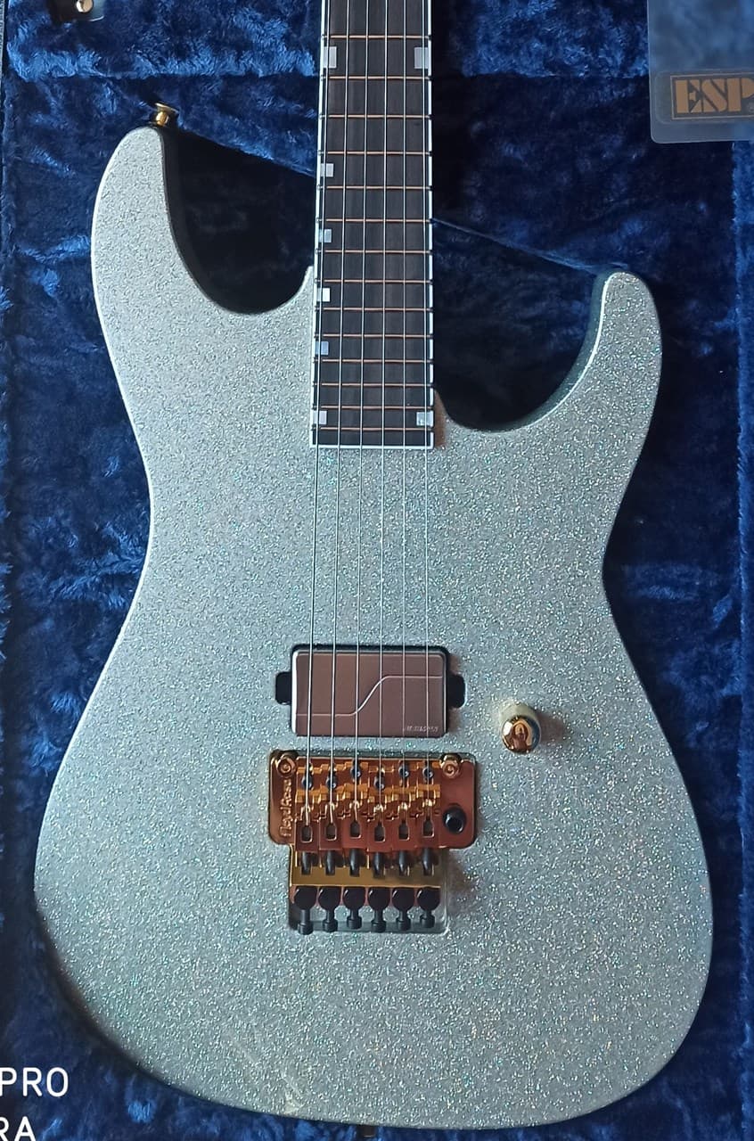 ESP USA M-1 DX FR Rainbow Sparkle Mint & Complete - Image 1