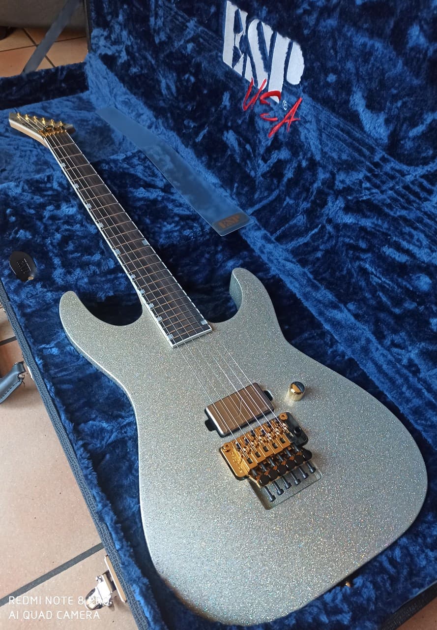 ESP USA M-1 DX FR Rainbow Sparkle Mint & Complete - Thumbnail 3