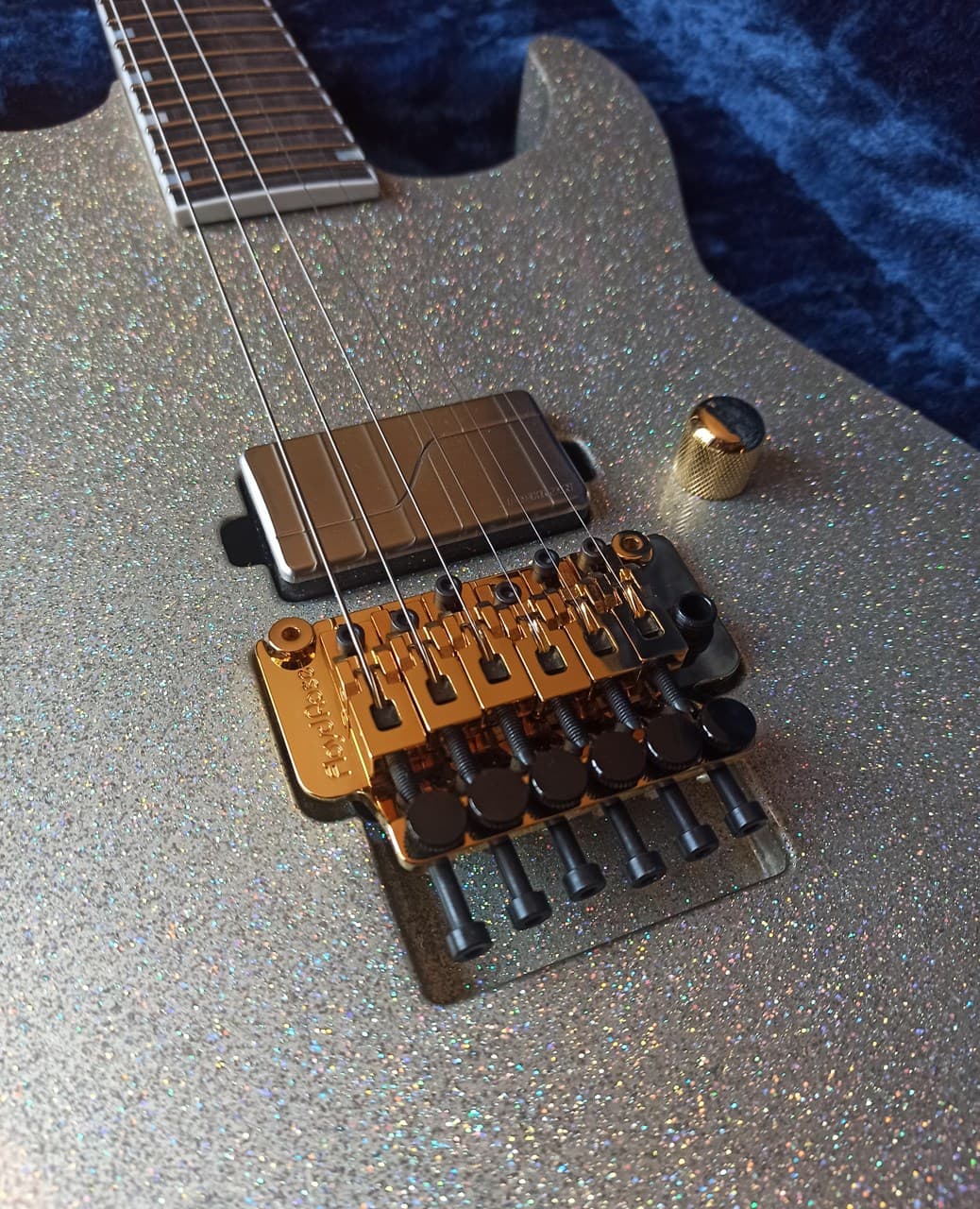 ESP USA M-1 DX FR Rainbow Sparkle Mint & Complete - Thumbnail 2