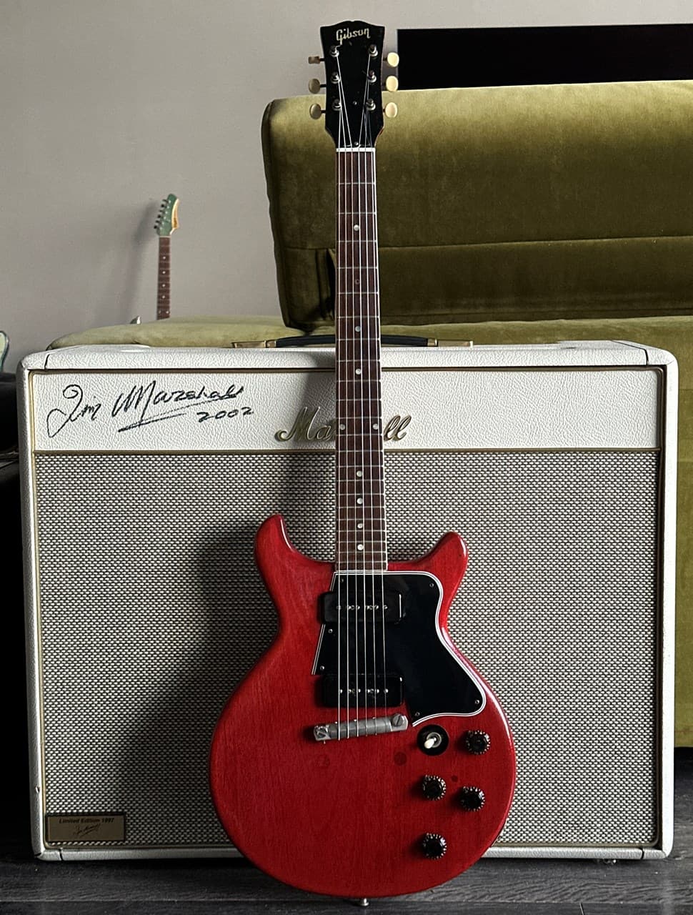 1960 Gibson LP Special DC Cherry Refinish by Kauffmann - Thumbnail 3