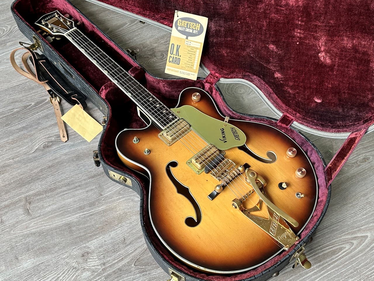 1967 Gretsch 6187 Viking with Original Checklist & Case - Thumbnail 2