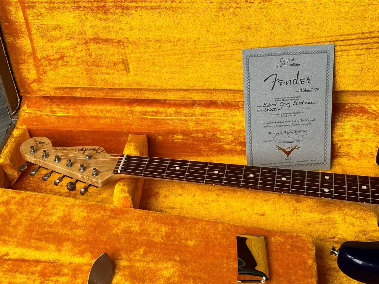 1994 Fender Custom Shop Robert Cray Violet Birdseye Neck - Thumbnail 2