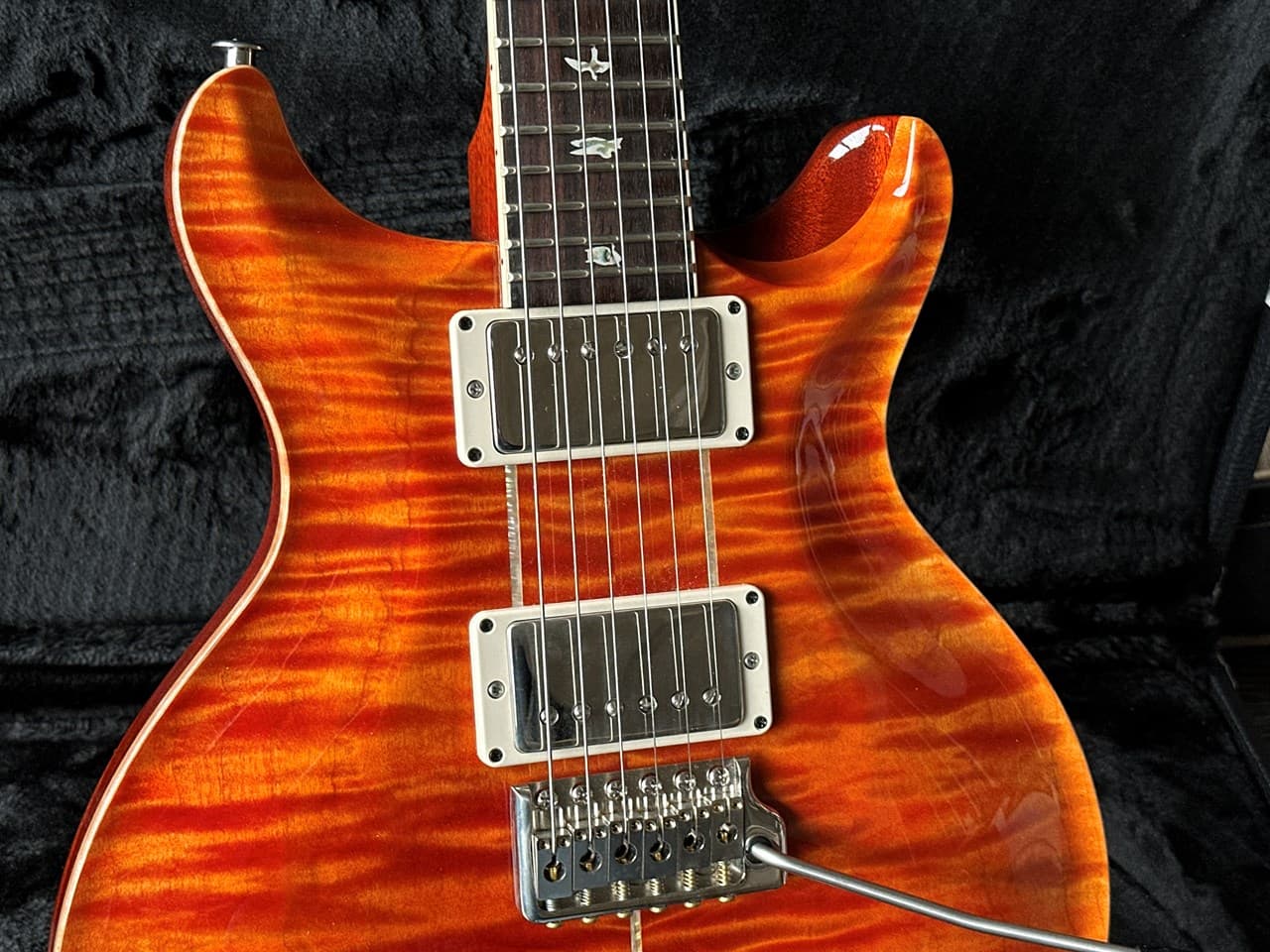 PRS Paul Reed Smith Santana Retro Santana Orange Quilt top - Thumbnail 3