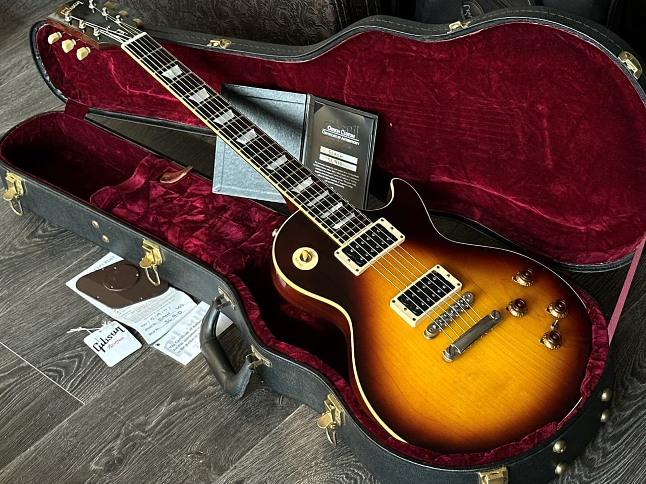 Gibson Les Paul Standard Slash Custom Shop Tobacco with Piezo Acoustic Tones - Thumbnail 2