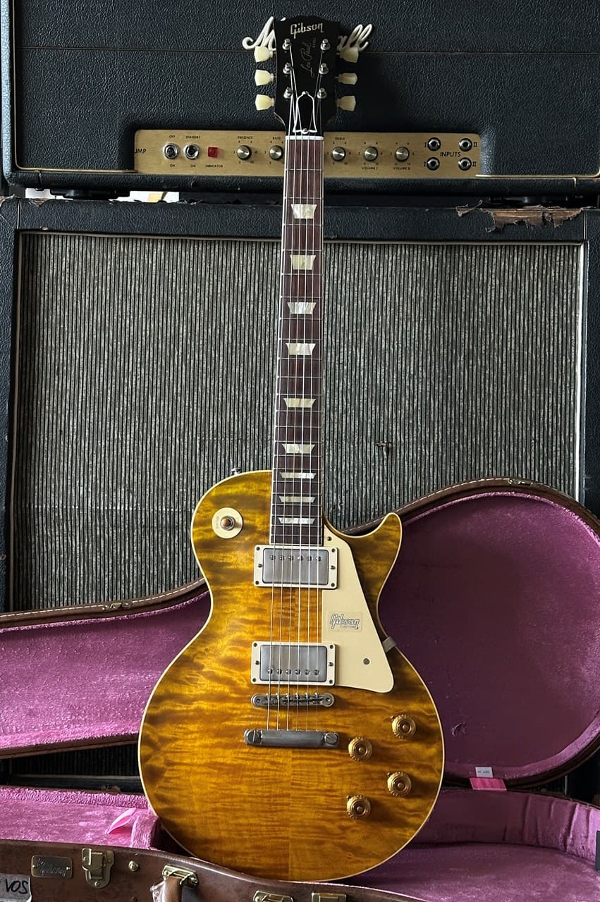 Gibson Les Paul Standard 1959 60th Anniversary Green Lemon Fade VOS Custom Shop - Thumbnail 2