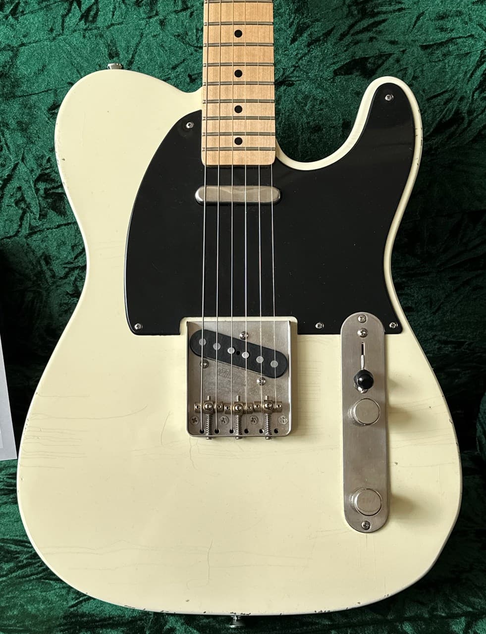 2024 Maybach Teleman T54 Aged Vintage Cream Tele Amber Pickups COA & Case - Image 1
