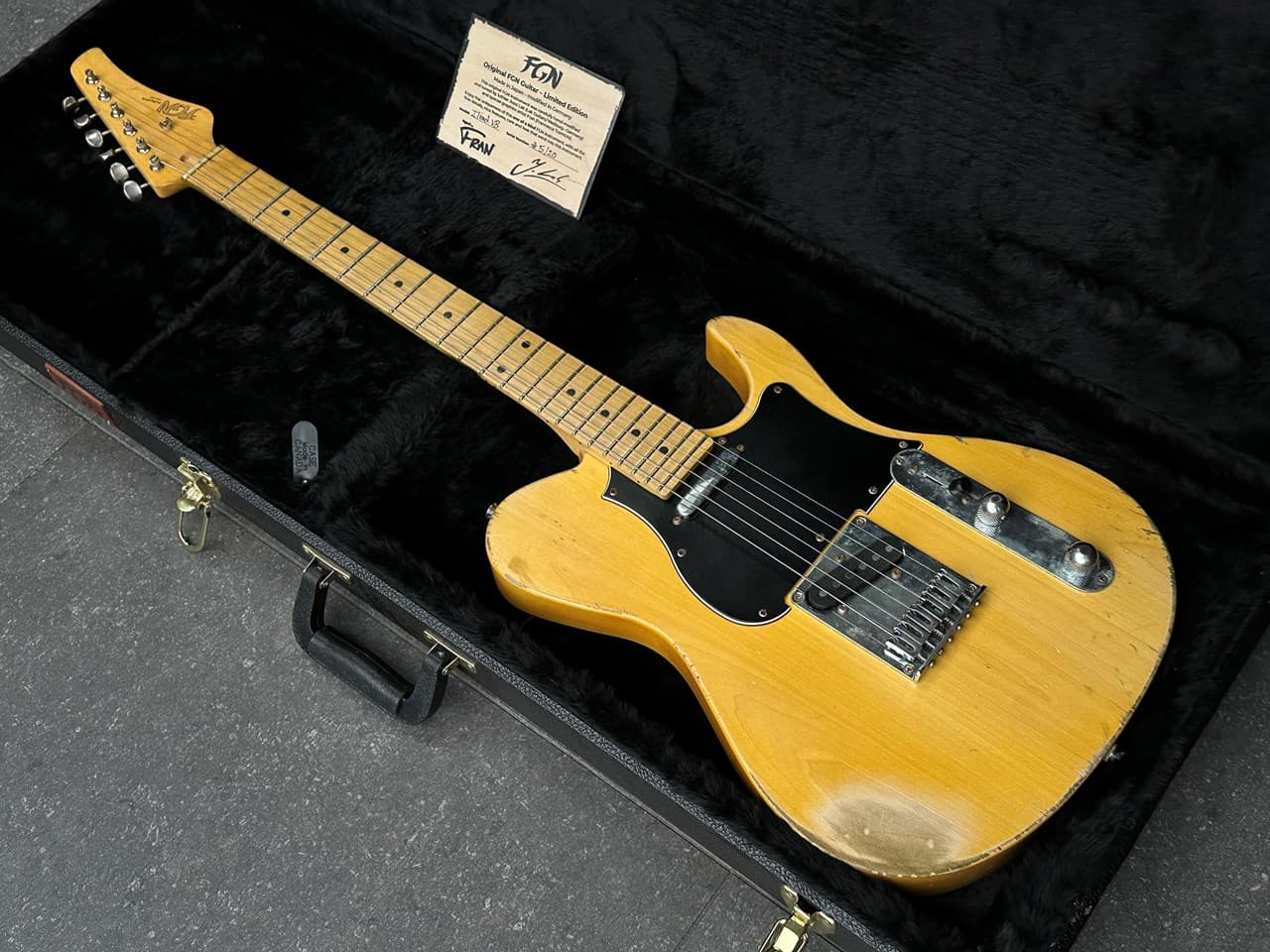 FGN Iliad VB Made in Japan Aged Butterscotch Ash Body - Thumbnail 3