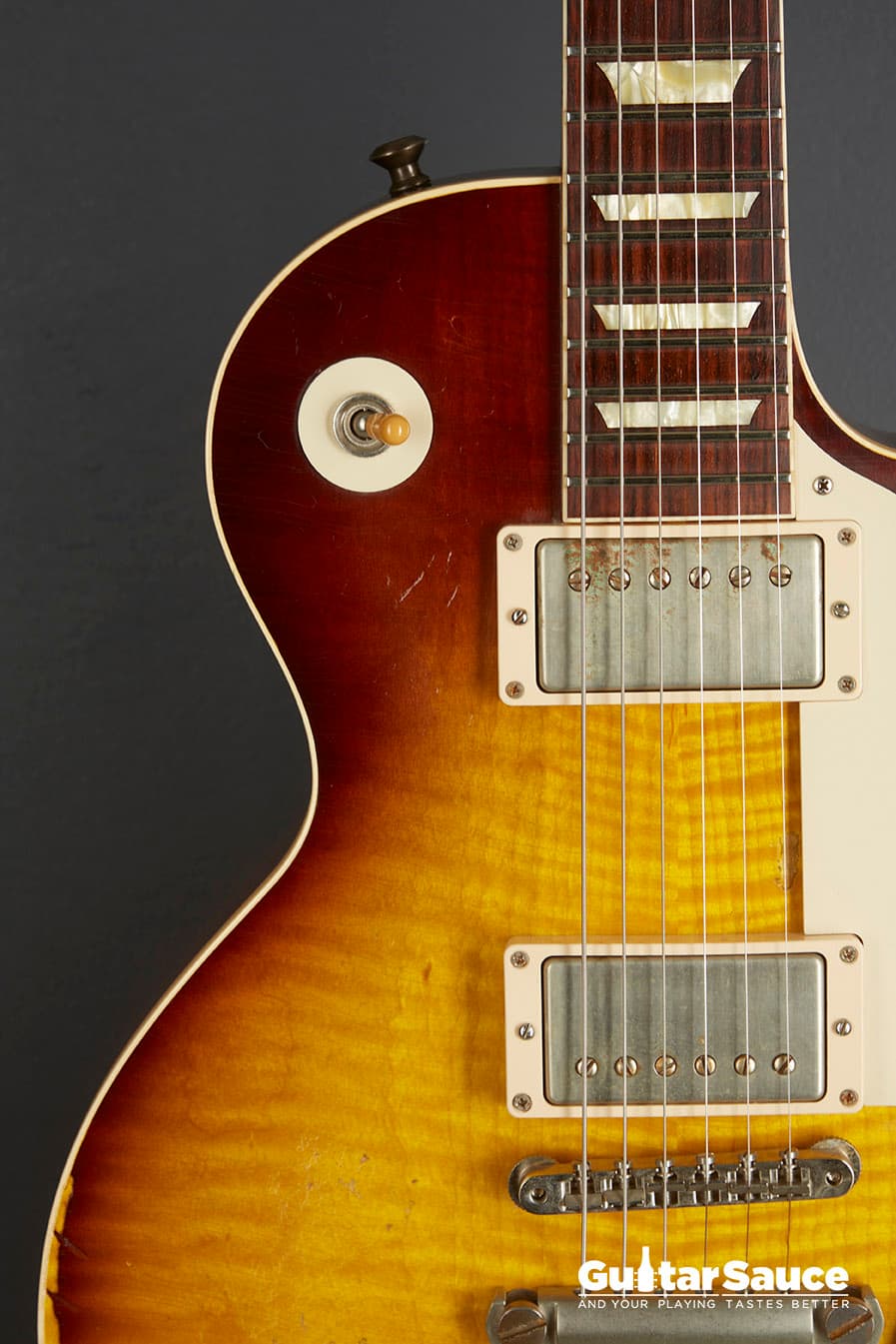 Gibson Custom Shop 59 Les Paul Joe Perry Signatue Murphy Aged Tobacco Burst 2013 - Thumbnail 3