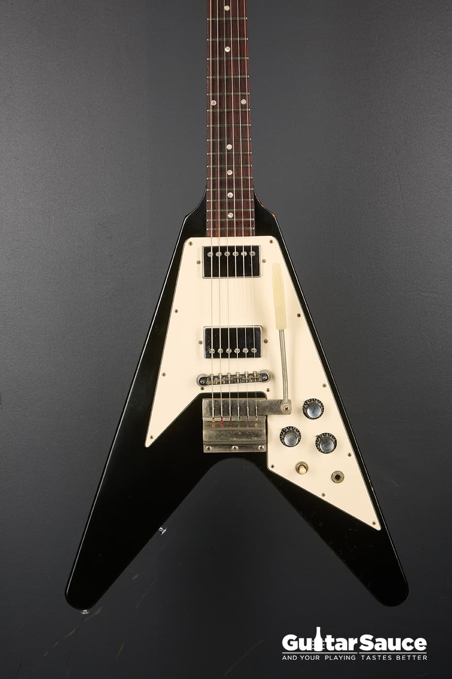 Gibson Flying V 67 Reissue Yamano Black 2001 Used - Image 1